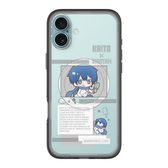 スリムプロテクションプレミアムケース with MagSafe［ しろたん×初音ミク - KAITO - インフォグラフィック ］