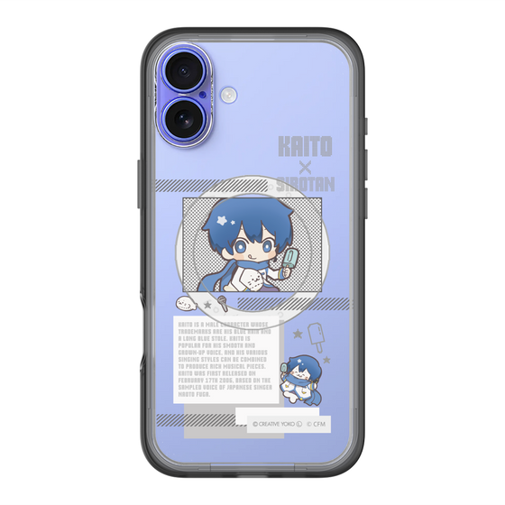 スリムプロテクションプレミアムケース with MagSafe［ しろたん×初音ミク - KAITO - インフォグラフィック ］