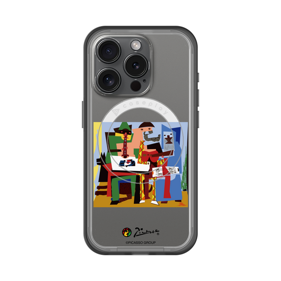 スリムプロテクションプレミアムケース with MagSafe［ PICASSO - Three Musicians ］