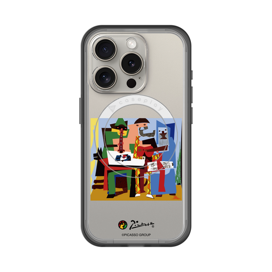 スリムプロテクションプレミアムケース with MagSafe［ PICASSO - Three Musicians ］