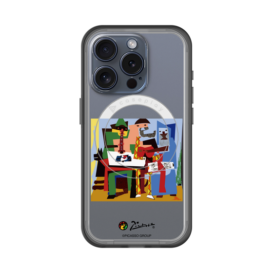 スリムプロテクションプレミアムケース with MagSafe［ PICASSO - Three Musicians ］