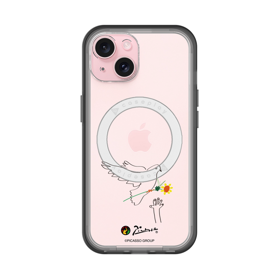 スリムプロテクションプレミアムケース with MagSafe［ PICASSO - Dove of Peace ］