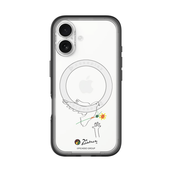 スリムプロテクションプレミアムケース with MagSafe［ PICASSO - Dove of Peace ］