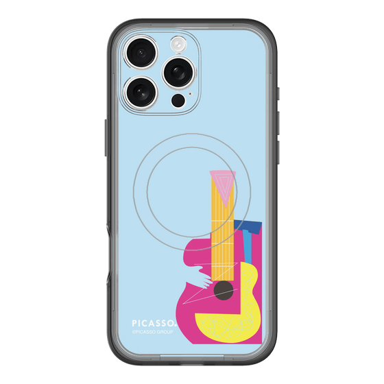 スリムプロテクションプレミアムケース with MagSafe［ PICASSO - Guitar ］