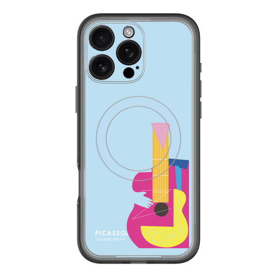 スリムプロテクションプレミアムケース with MagSafe［ PICASSO - Guitar ］