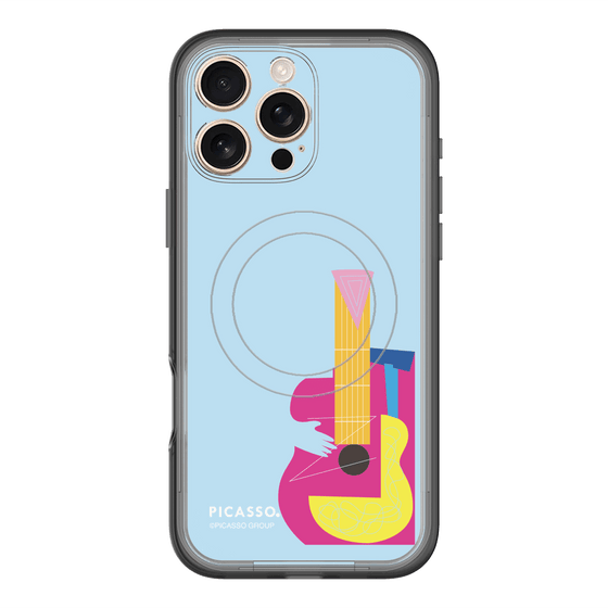 スリムプロテクションプレミアムケース with MagSafe［ PICASSO - Guitar ］