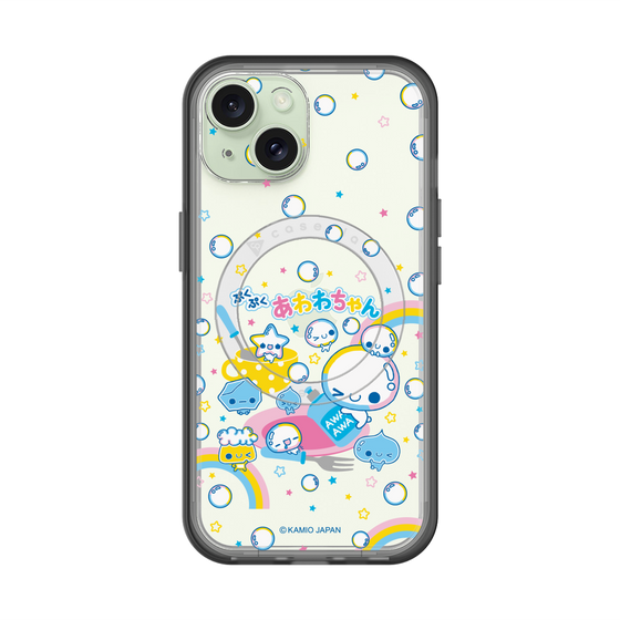 スリムプロテクションプレミアムケース with MagSafe［ ぷくぷくあわわちゃん - しゃぼんだま ］