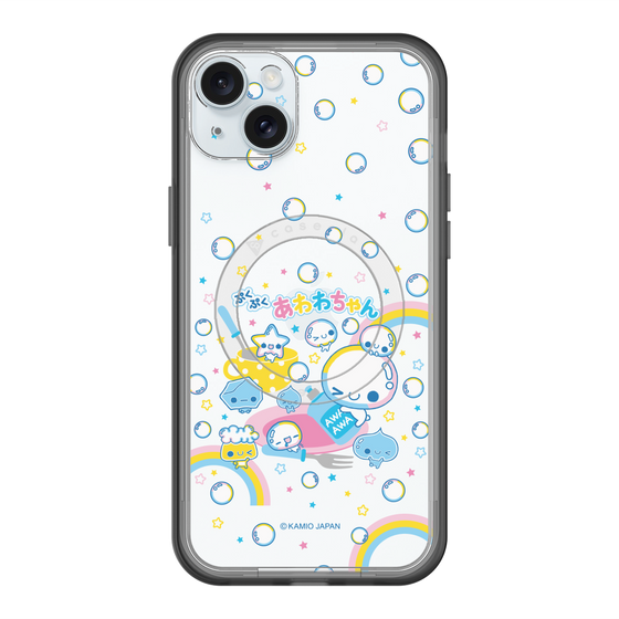 スリムプロテクションプレミアムケース with MagSafe［ ぷくぷくあわわちゃん - しゃぼんだま ］