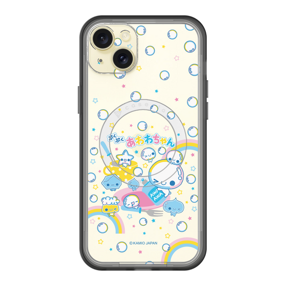 スリムプロテクションプレミアムケース with MagSafe［ ぷくぷくあわわちゃん - しゃぼんだま ］