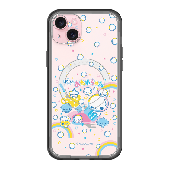 スリムプロテクションプレミアムケース with MagSafe［ ぷくぷくあわわちゃん - しゃぼんだま ］