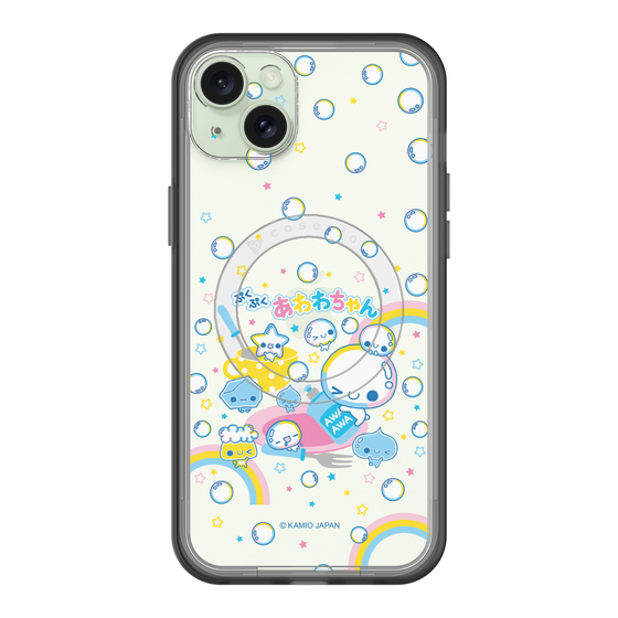 スリムプロテクションプレミアムケース with MagSafe［ ぷくぷくあわわちゃん - しゃぼんだま ］
