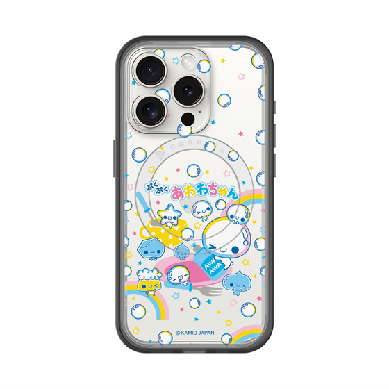 スリムプロテクションプレミアムケース with MagSafe［ ぷくぷくあわわちゃん - しゃぼんだま ］