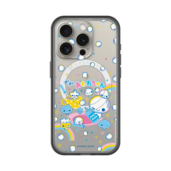 スリムプロテクションプレミアムケース with MagSafe［ ぷくぷくあわわちゃん - しゃぼんだま ］