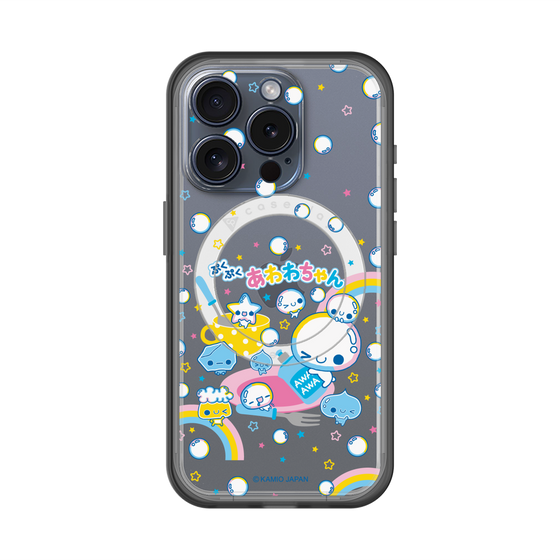スリムプロテクションプレミアムケース with MagSafe［ ぷくぷくあわわちゃん - しゃぼんだま ］