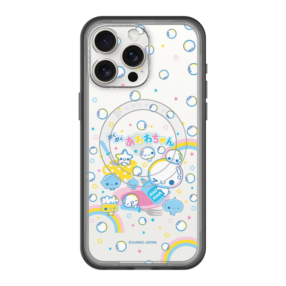 スリムプロテクションプレミアムケース with MagSafe［ ぷくぷくあわわちゃん - しゃぼんだま ］