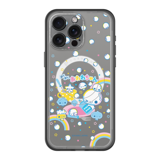 スリムプロテクションプレミアムケース with MagSafe［ ぷくぷくあわわちゃん - しゃぼんだま ］