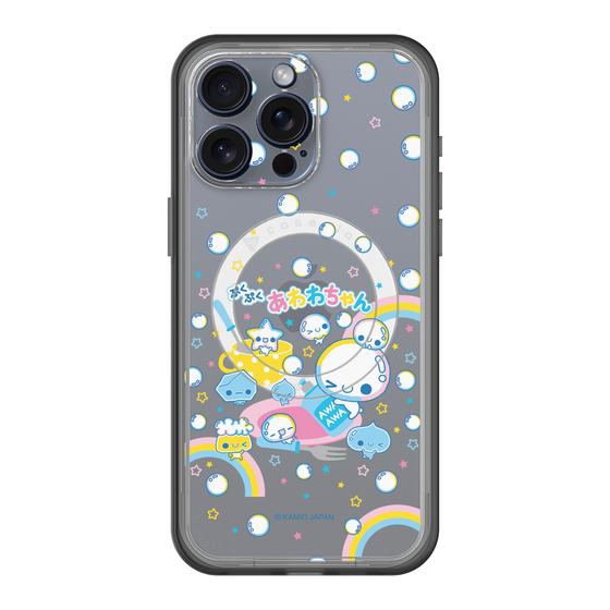 スリムプロテクションプレミアムケース with MagSafe［ ぷくぷくあわわちゃん - しゃぼんだま ］