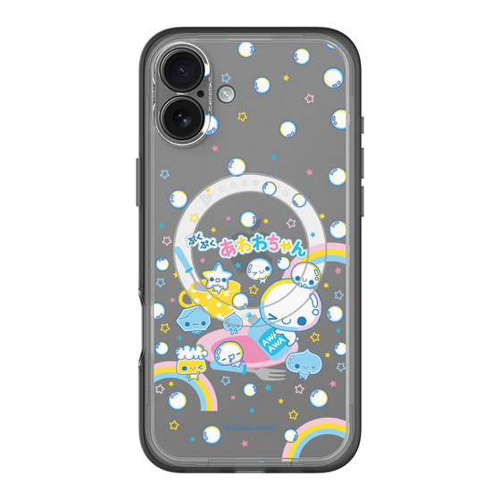 スリムプロテクションプレミアムケース with MagSafe［ ぷくぷくあわわちゃん - しゃぼんだま ］