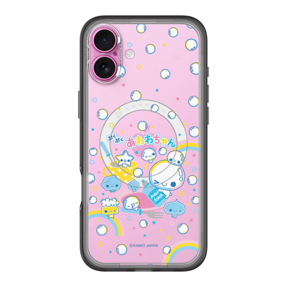 スリムプロテクションプレミアムケース with MagSafe［ ぷくぷくあわわちゃん - しゃぼんだま ］