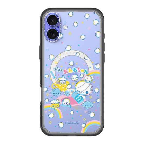 スリムプロテクションプレミアムケース with MagSafe［ ぷくぷくあわわちゃん - しゃぼんだま ］