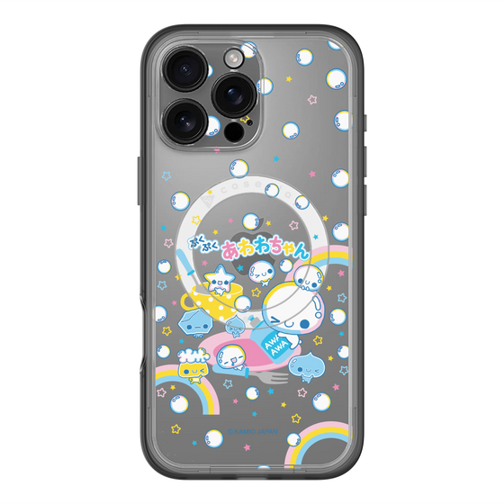 スリムプロテクションプレミアムケース with MagSafe［ ぷくぷくあわわちゃん - しゃぼんだま ］