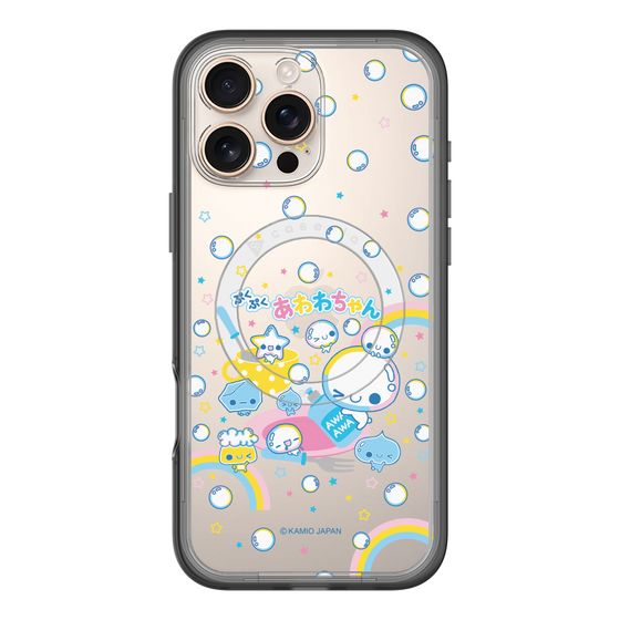 スリムプロテクションプレミアムケース with MagSafe［ ぷくぷくあわわちゃん - しゃぼんだま ］