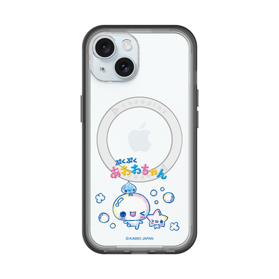 スリムプロテクションプレミアムケース with MagSafe［ ぷくぷくあわわちゃん - 仲良し ］