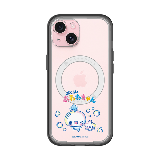 スリムプロテクションプレミアムケース with MagSafe［ ぷくぷくあわわちゃん - 仲良し ］