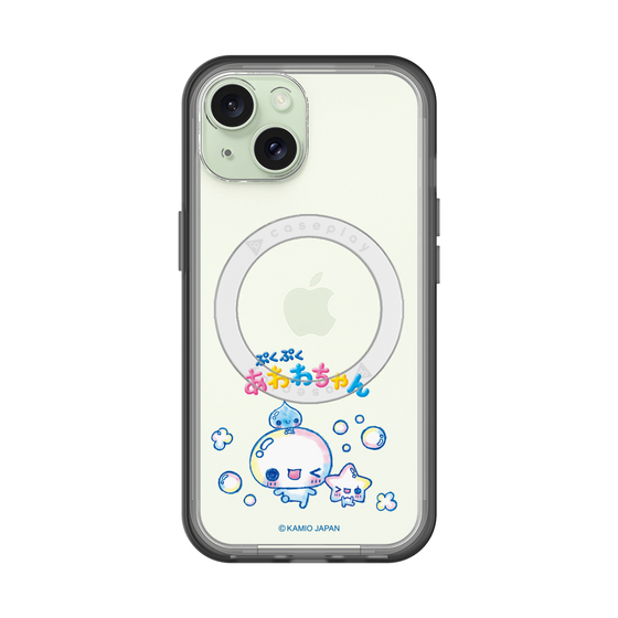スリムプロテクションプレミアムケース with MagSafe［ ぷくぷくあわわちゃん - 仲良し ］