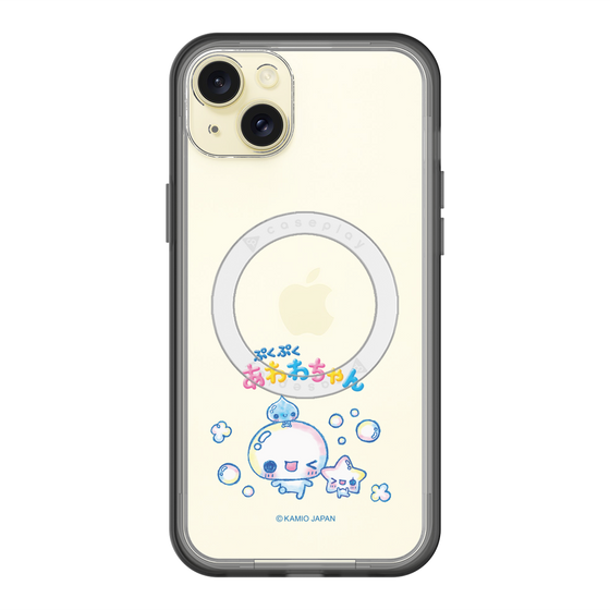 スリムプロテクションプレミアムケース with MagSafe［ ぷくぷくあわわちゃん - 仲良し ］