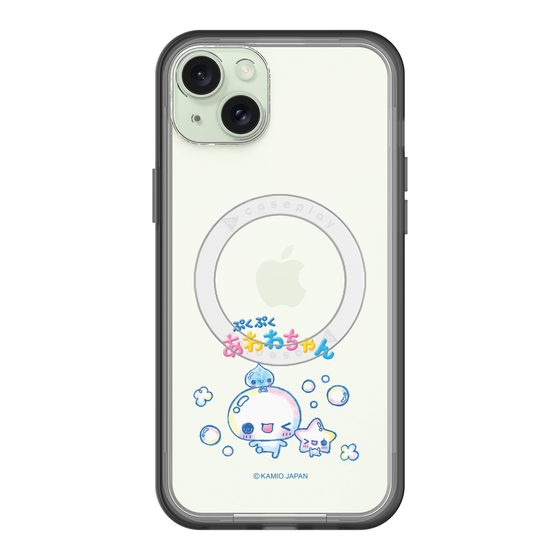 スリムプロテクションプレミアムケース with MagSafe［ ぷくぷくあわわちゃん - 仲良し ］