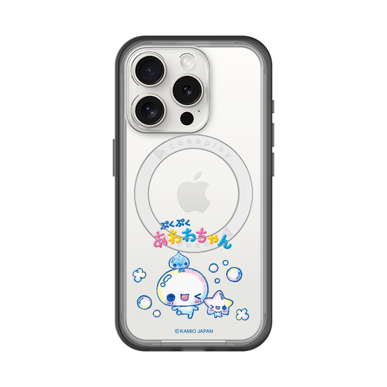 スリムプロテクションプレミアムケース with MagSafe［ ぷくぷくあわわちゃん - 仲良し ］