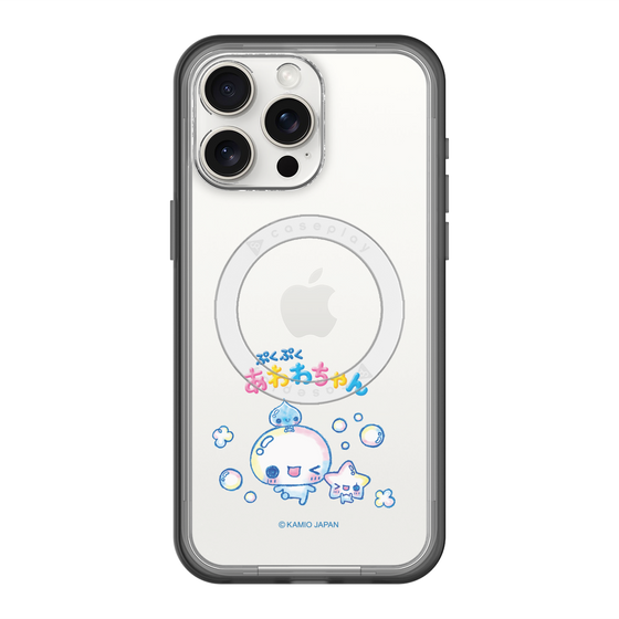 スリムプロテクションプレミアムケース with MagSafe［ ぷくぷくあわわちゃん - 仲良し ］