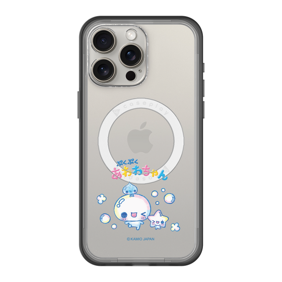 スリムプロテクションプレミアムケース with MagSafe［ ぷくぷくあわわちゃん - 仲良し ］