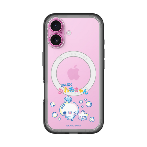 スリムプロテクションプレミアムケース with MagSafe［ ぷくぷくあわわちゃん - 仲良し ］