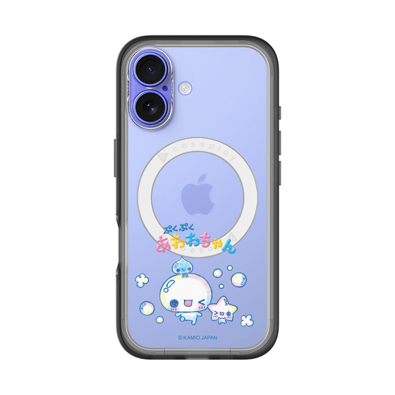 スリムプロテクションプレミアムケース with MagSafe［ ぷくぷくあわわちゃん - 仲良し ］