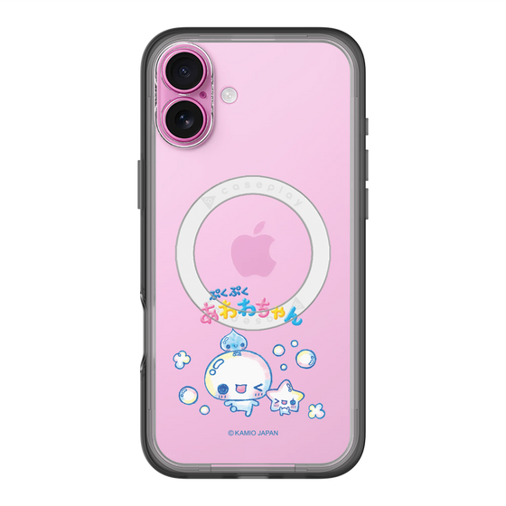 スリムプロテクションプレミアムケース with MagSafe［ ぷくぷくあわわちゃん - 仲良し ］