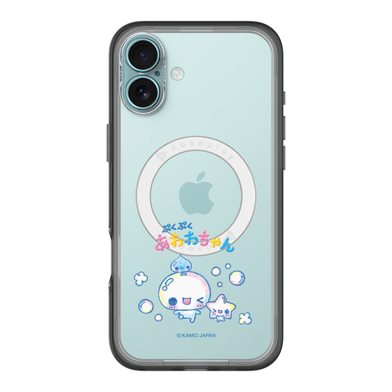 スリムプロテクションプレミアムケース with MagSafe［ ぷくぷくあわわちゃん - 仲良し ］