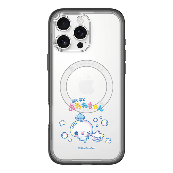 スリムプロテクションプレミアムケース with MagSafe［ ぷくぷくあわわちゃん - 仲良し ］