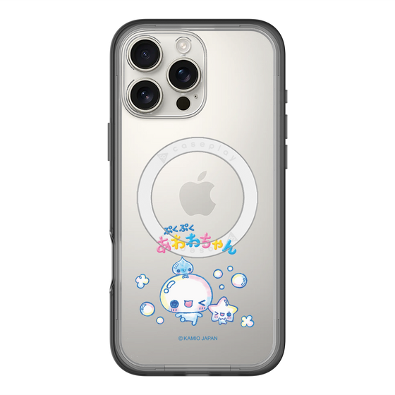 スリムプロテクションプレミアムケース with MagSafe［ ぷくぷくあわわちゃん - 仲良し ］