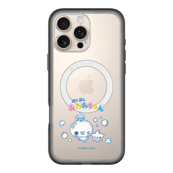 スリムプロテクションプレミアムケース with MagSafe［ ぷくぷくあわわちゃん - 仲良し ］