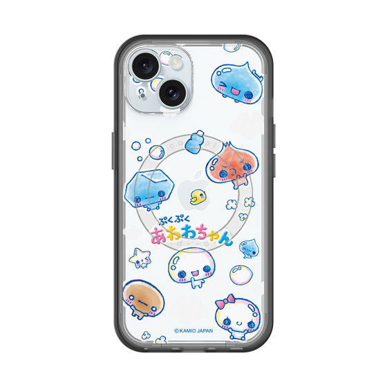スリムプロテクションプレミアムケース with MagSafe［ ぷくぷくあわわちゃん - ステッカー ］