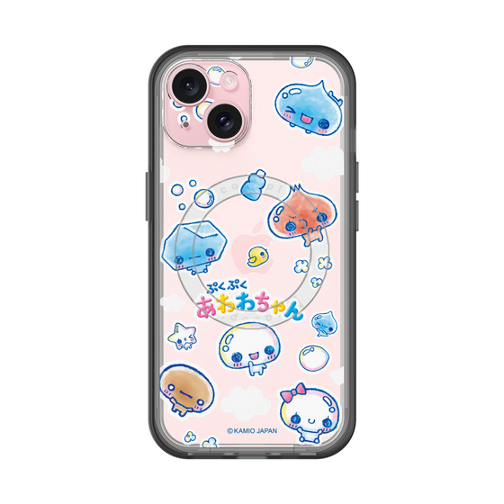 スリムプロテクションプレミアムケース with MagSafe［ ぷくぷくあわわちゃん - ステッカー ］
