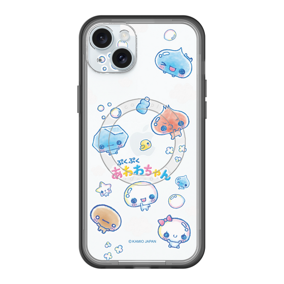 スリムプロテクションプレミアムケース with MagSafe［ ぷくぷくあわわちゃん - ステッカー ］