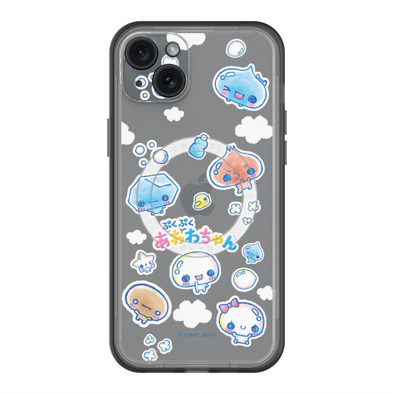 スリムプロテクションプレミアムケース with MagSafe［ ぷくぷくあわわちゃん - ステッカー ］