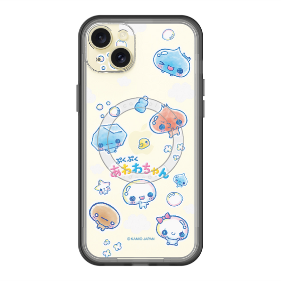 スリムプロテクションプレミアムケース with MagSafe［ ぷくぷくあわわちゃん - ステッカー ］