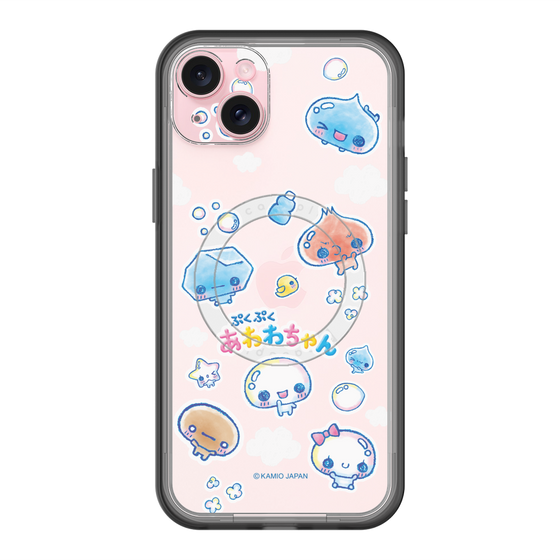 スリムプロテクションプレミアムケース with MagSafe［ ぷくぷくあわわちゃん - ステッカー ］