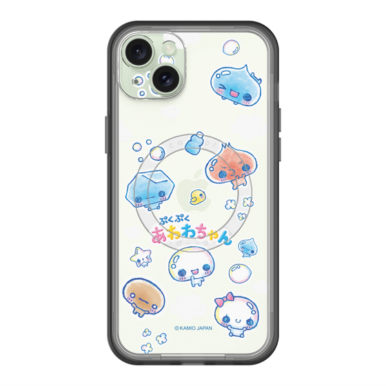 スリムプロテクションプレミアムケース with MagSafe［ ぷくぷくあわわちゃん - ステッカー ］