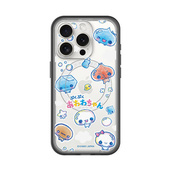 スリムプロテクションプレミアムケース with MagSafe［ ぷくぷくあわわちゃん - ステッカー ］