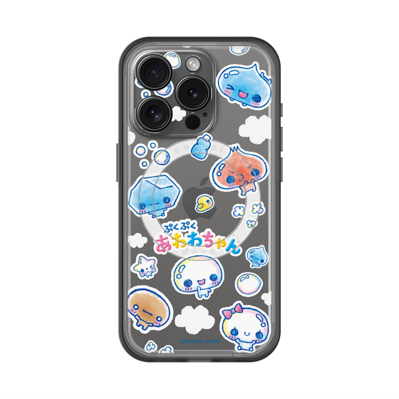 スリムプロテクションプレミアムケース with MagSafe［ ぷくぷくあわわちゃん - ステッカー ］